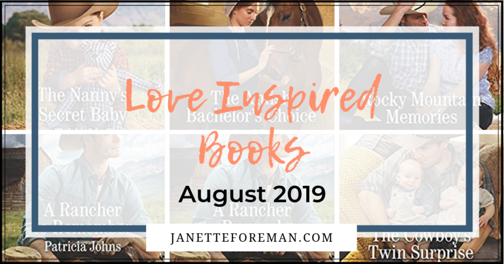 Love Inspired Books August 2019 - Author Janette Foreman Blog FB