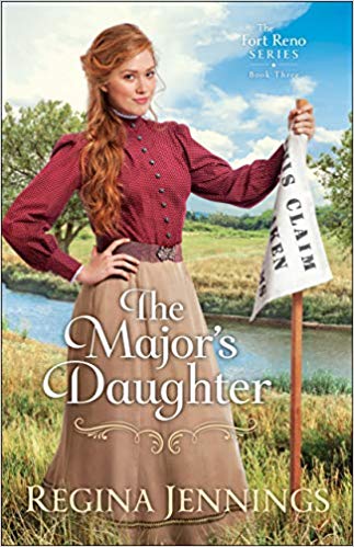 The Major's Daughter by Regina Jennings - a woman holding a flag - Bethany House Publishers New Releases Fall 2019
