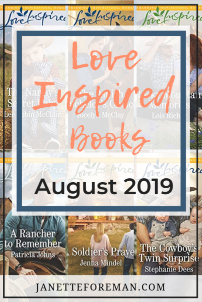 Love Inspired Books August 2019 - Author Janette Foreman Blog